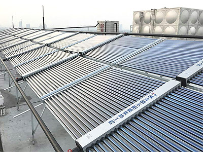 南通二建宿舍10噸太陽(yáng)能熱水工程